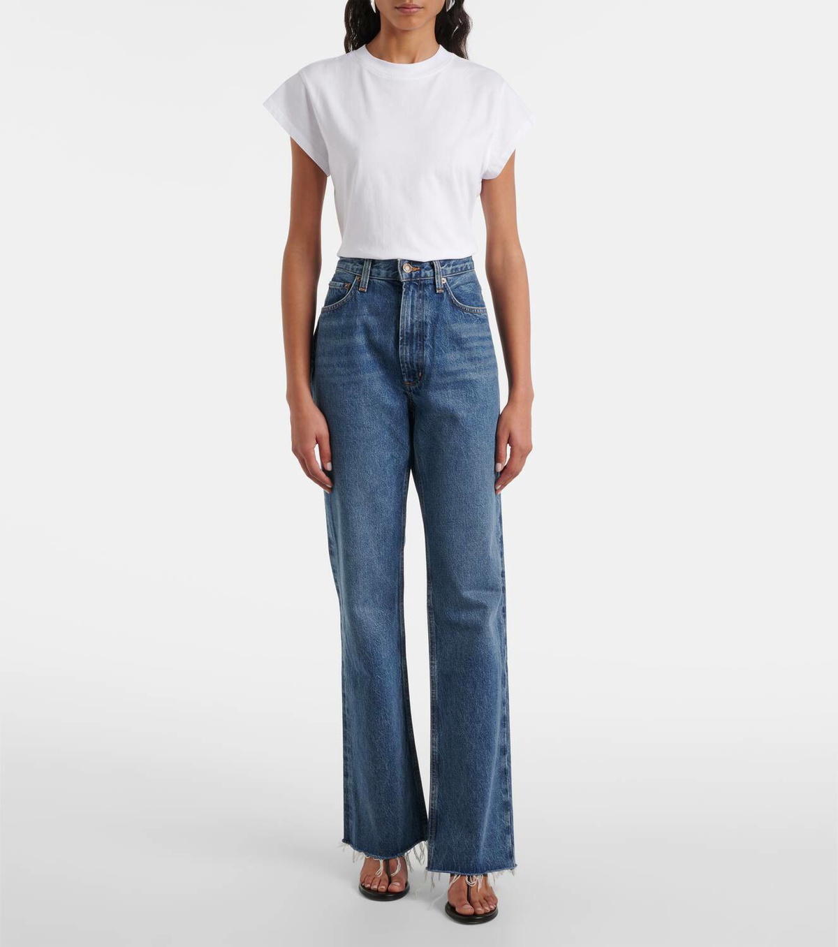 Agolde Leena mid-rise straight jeans AGOLDE