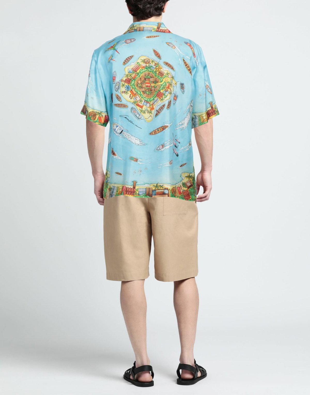 Casablanca Mens Shirt Sky in Blue