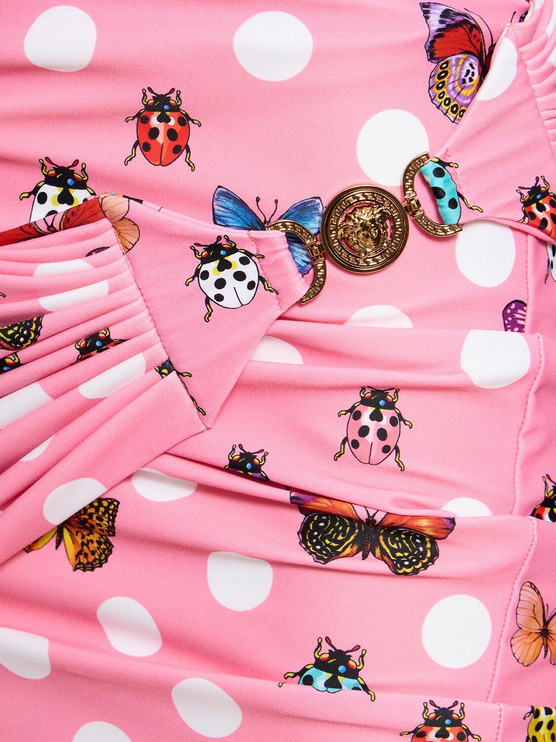 VERSACE - Butterfly Printed Jersey Mini Skirt