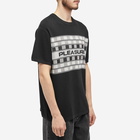 Pleasures Men's Check Knitted T-Shirt in Black