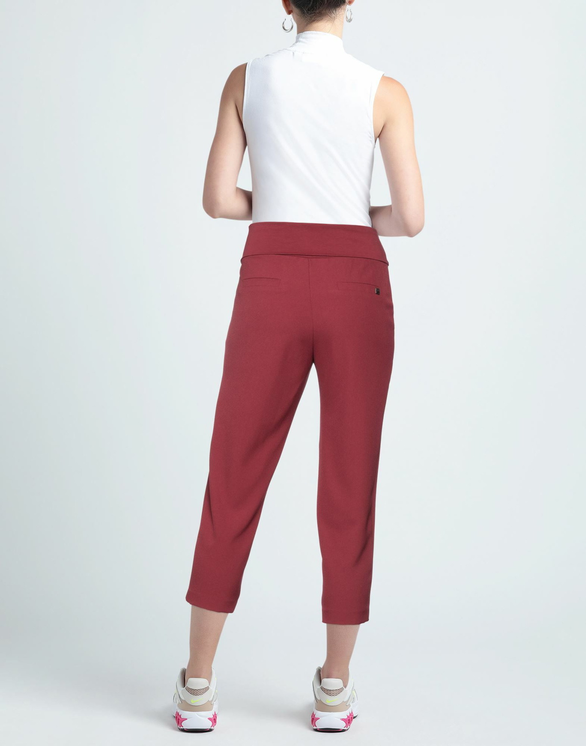 Manila Grace Womens Pants Garnet