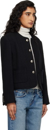 Dunst Black Classic Boucle Tweed Jacket