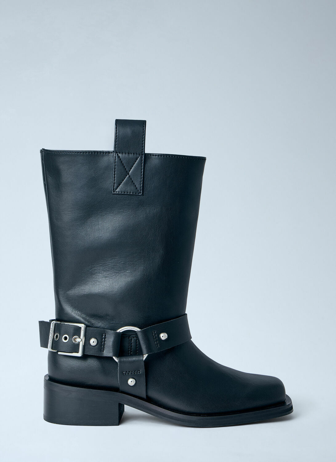 GANNI Mid Shaft Biker Boots