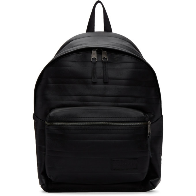 Photo: Eastpak Black Embossed Leather Pakr Backpack