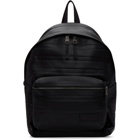 Eastpak Black Embossed Leather Pakr Backpack