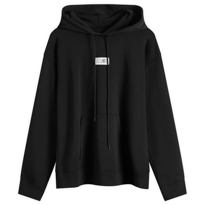 Photo: MM6 Maison Margiela Men's Number Label Hoodie in Black