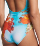 Jean Paul Gaultier Flower Collection printed swimsuit