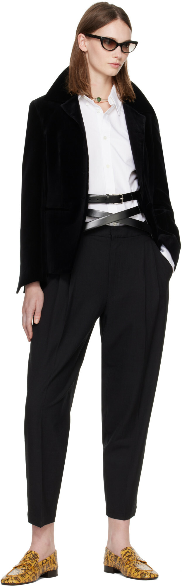 Cordera Black Carrot Trousers