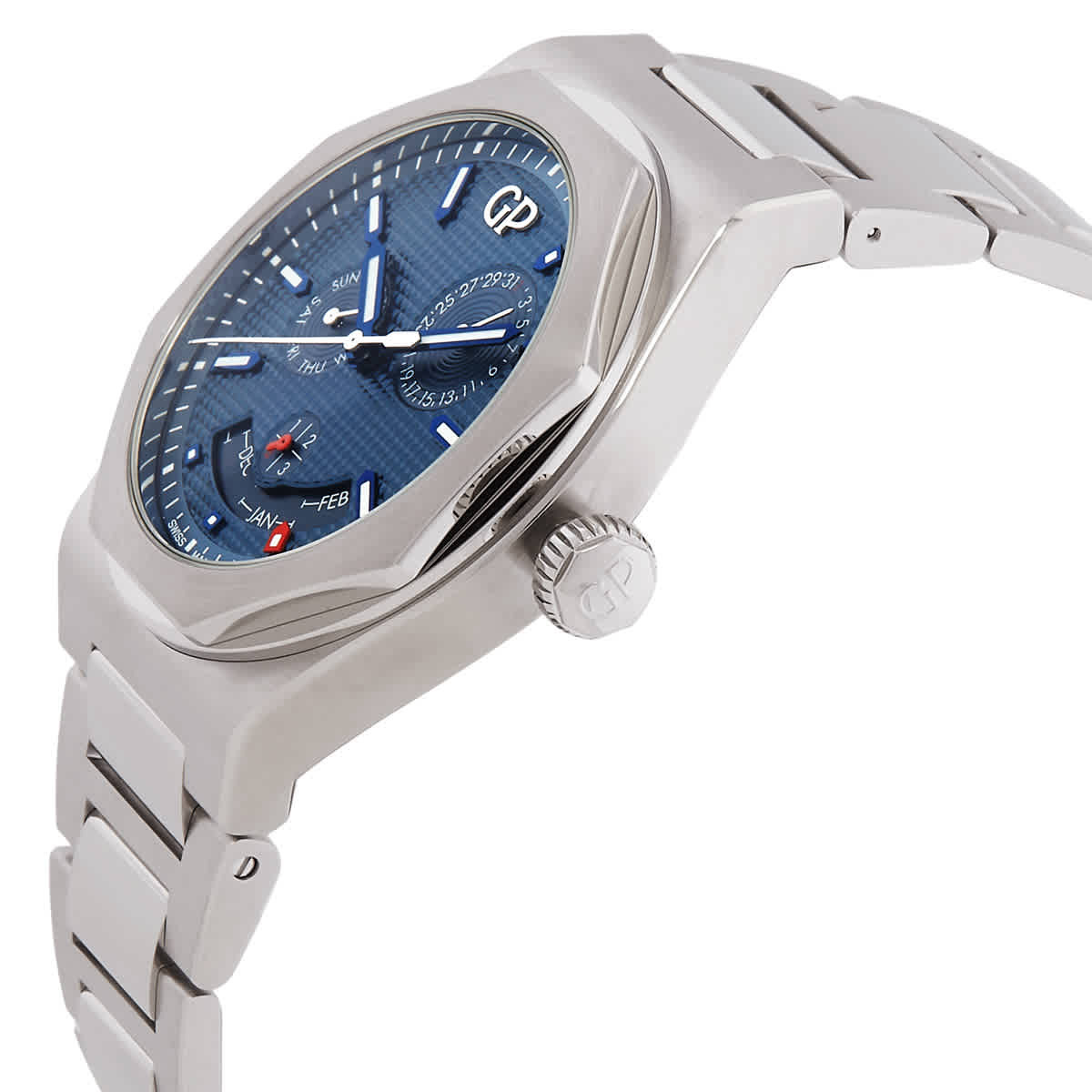 Girard Perregaux Laureato Perpetual Automatic Blue Dial Watch 81035-11-431-11A
