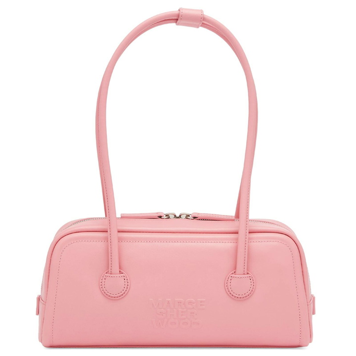 Photo: MARGESHERWOOD Women's Soft Baguette Bag in Candy Pink Plain 