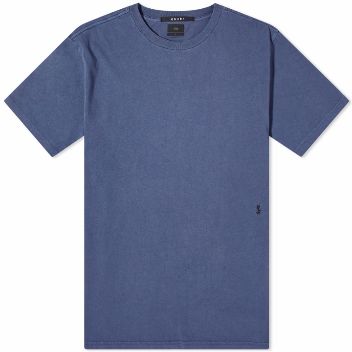Photo: Ksubi Men's 4 x 4 Biggie T-Shirt in Blue