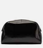 The Row Leila Small leather clutch