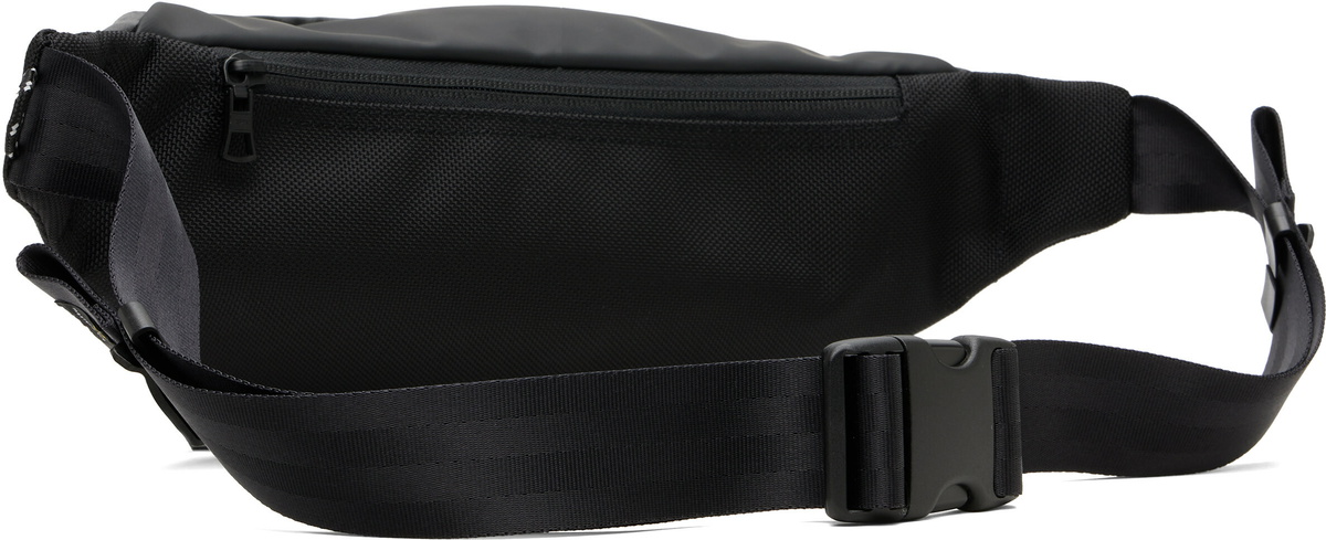 master-piece Black Slick Waist Belt Bag
