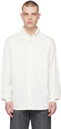 Acne Studios White Patch Pocket Shirt