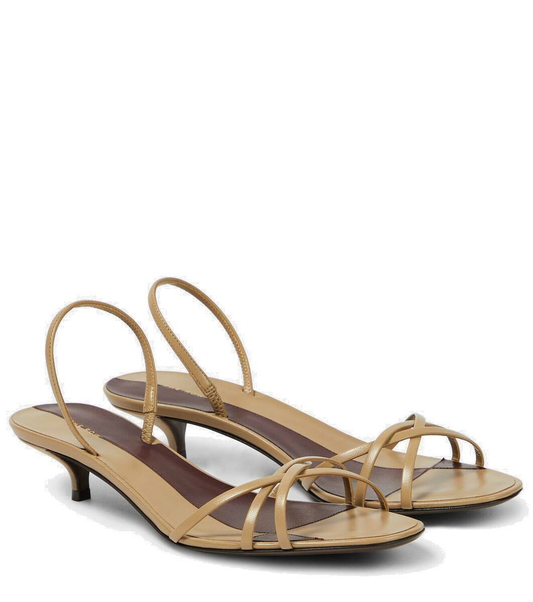 The Row Harlow 35 leather slingback sandals The Row