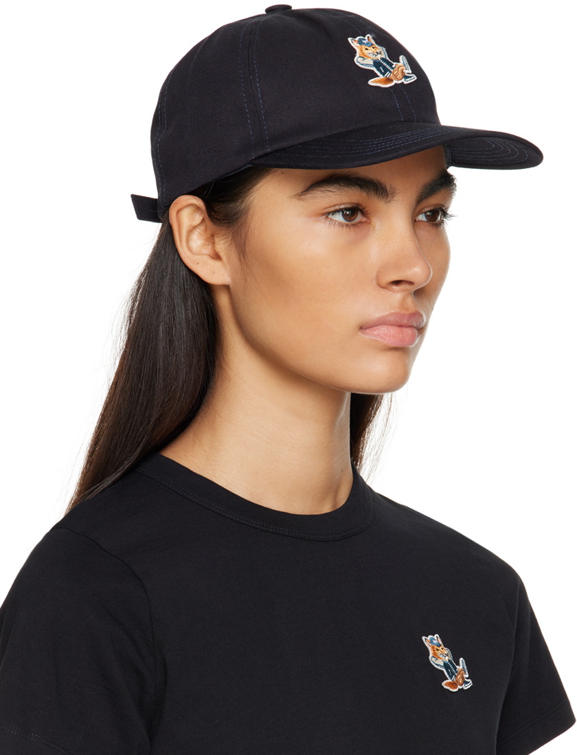 Maison Kitsuné Navy Dressed Fox Cap Maison Kitsune