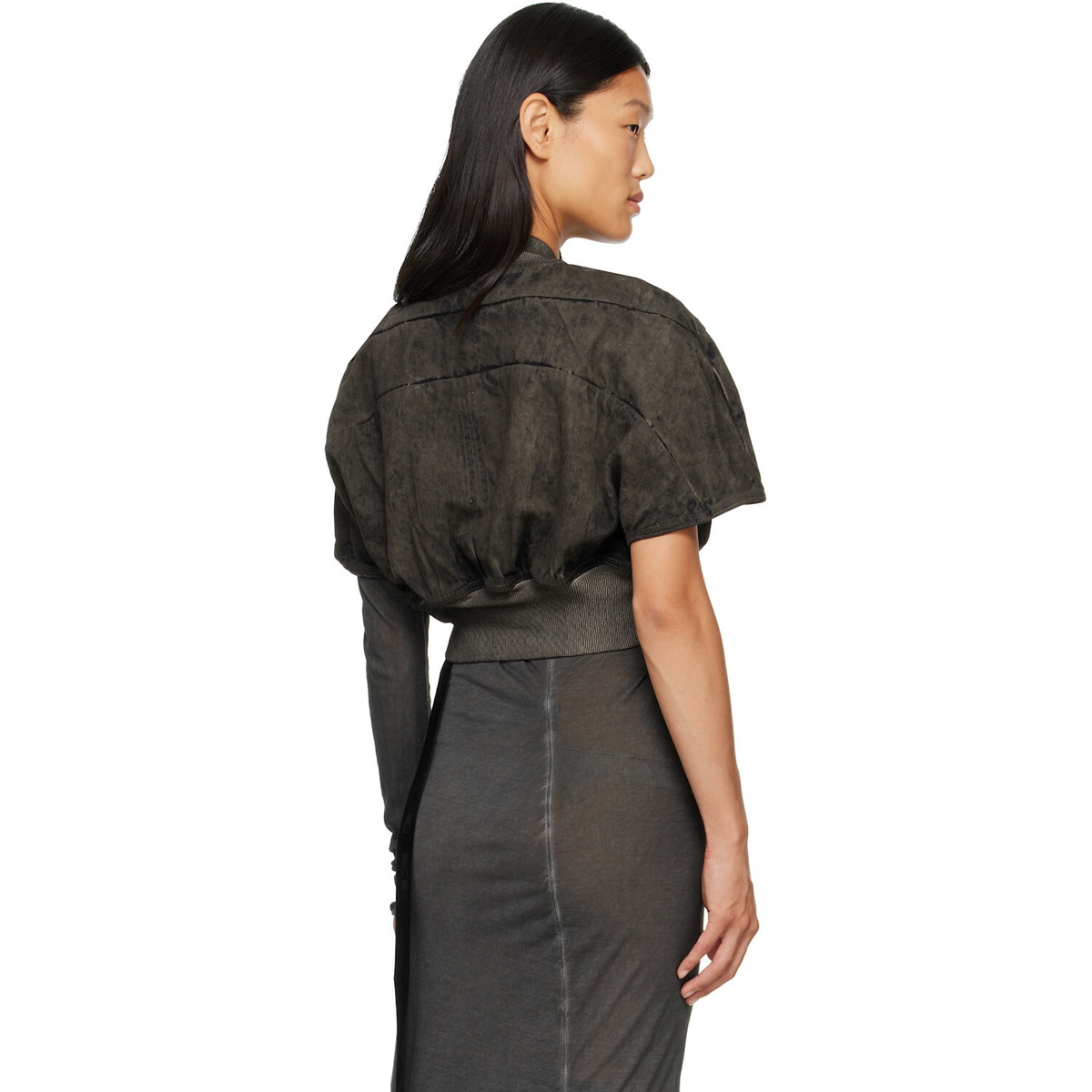 Rick Owens DRKSHDW Gray Tower Tatlin Bomber Jacket