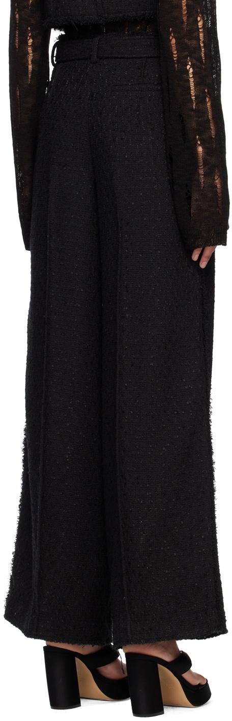 lesugiatelier Black Belted Trousers