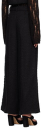 lesugiatelier Black Belted Trousers
