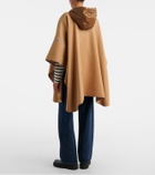 Moncler Belted wool-blend cape