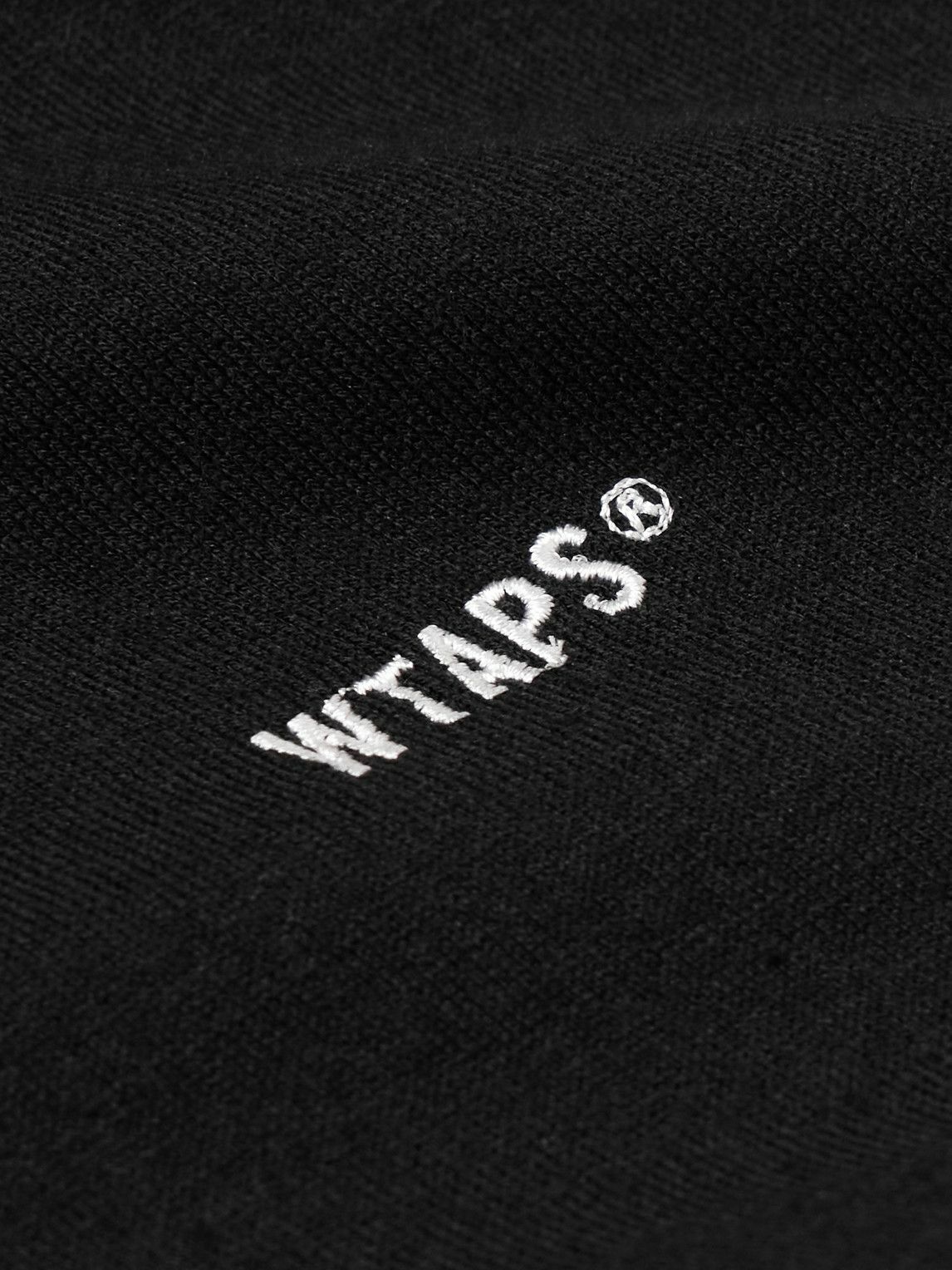 WTAPS - Logo-Embroidered Cotton-Jersey T-Shirt - Black WTAPS