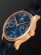 IWC Schaffhausen - Portugieser Automatic Boutique Edition 42.3mm 18-Karat Red Gold and Alligator Watch, Ref. No. IW500713
