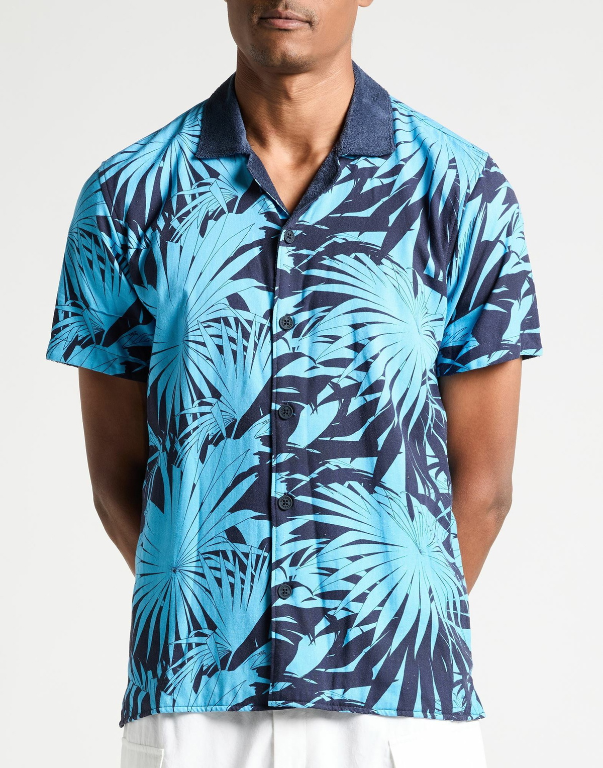 Orlebar Brown Mens Shirt in Azure