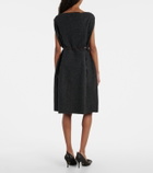 Prada Ruffled wool minidress