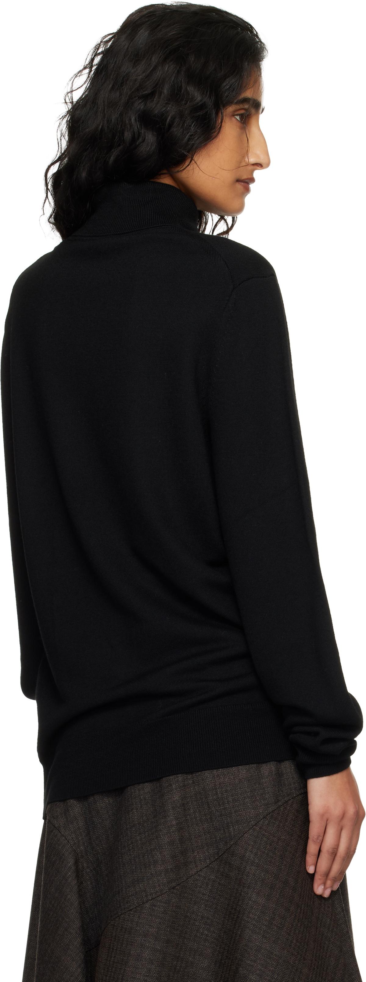 The Frankie Shop Black Eve Thin Turtleneck