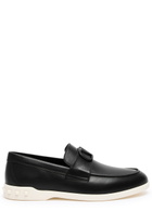Valentino Leisure Flows Vlogo Leather Loafers Black
