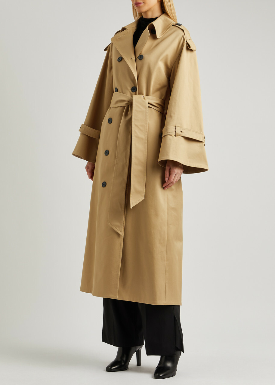 BY Malene Birger Alanis Stretch-cotton Trench Coat Beige