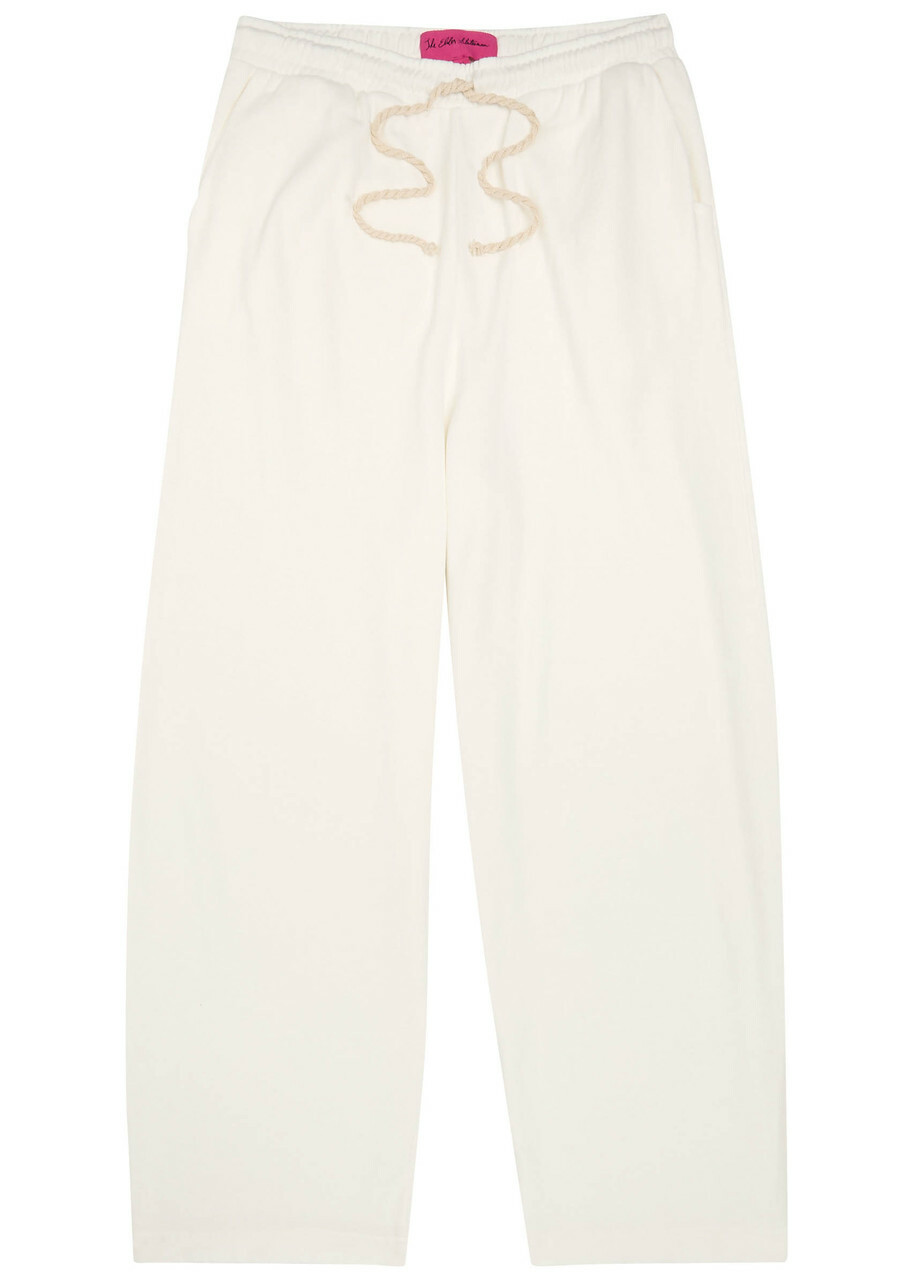 The Elder Statesman Daily Cotton and Cashmere-blend Sweatpants Off White