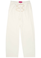 The Elder Statesman Daily Cotton and Cashmere-blend Sweatpants Off White