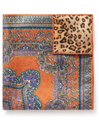 ETRO - Printed Silk-Twill Pocket Square