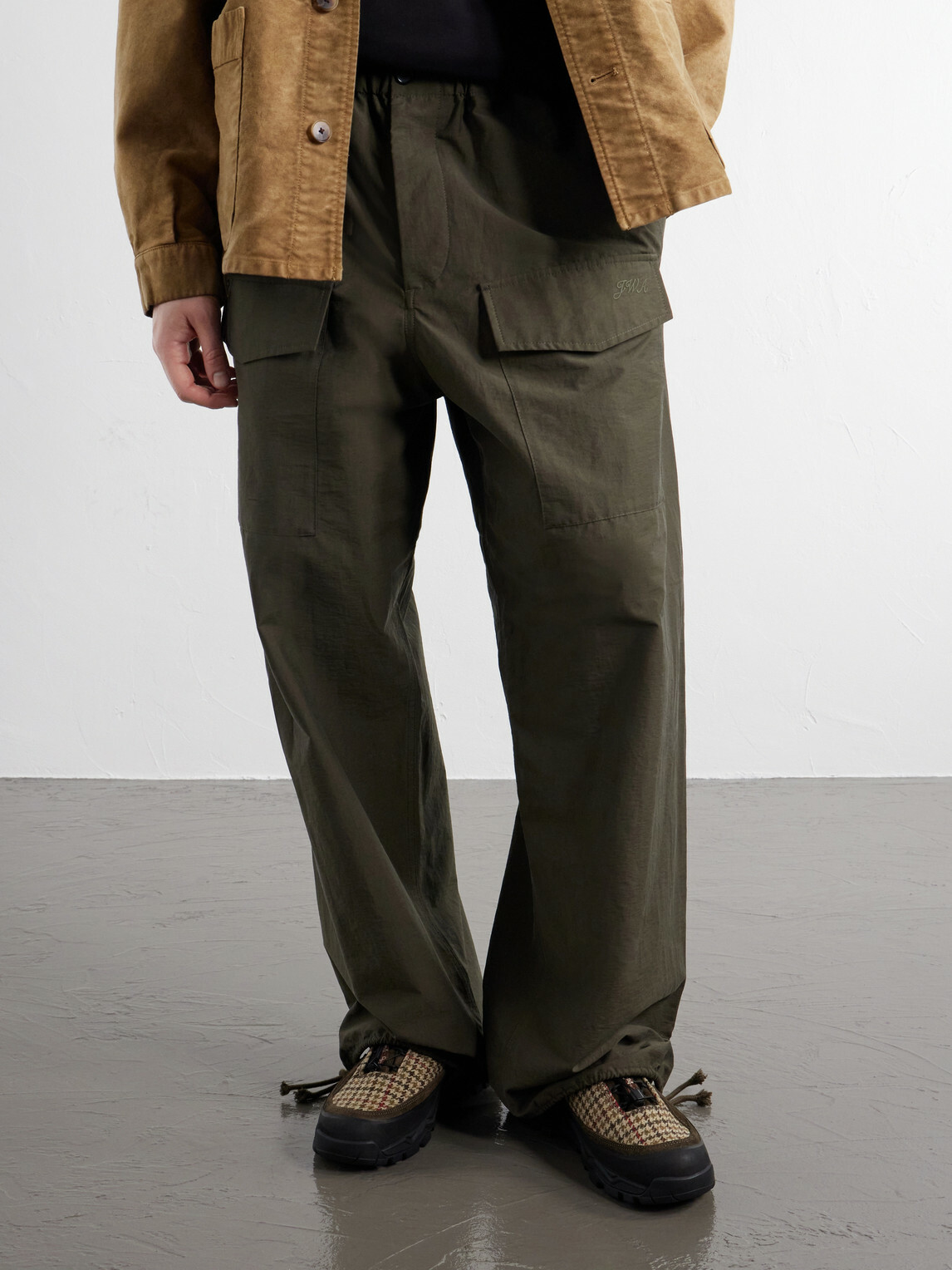 Diemme - Rayon Vert Grappa Hiker Suede-Trimmed Houndstooth Tweed Sneakers - Multi