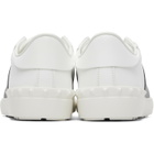 Valentino Garavani White Calfskin Open Sneakers