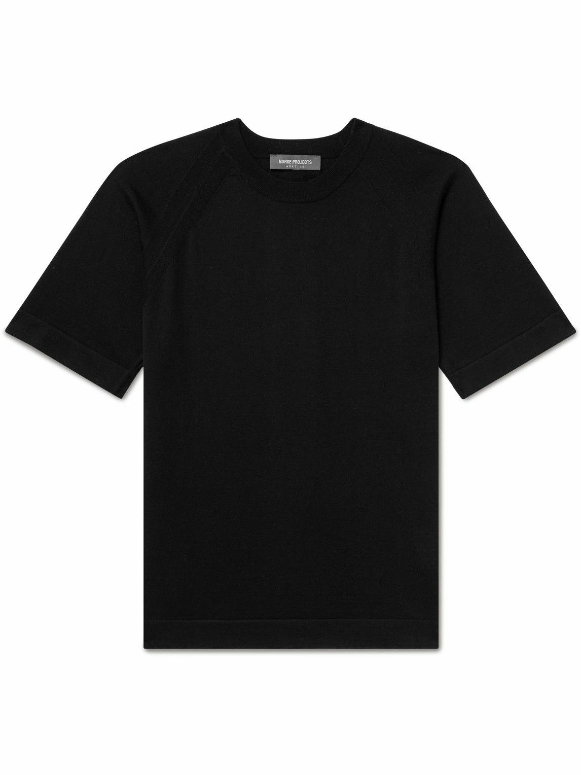 Norse Projects Arktisk - Merino Wool-Blend T-Shirt - Black