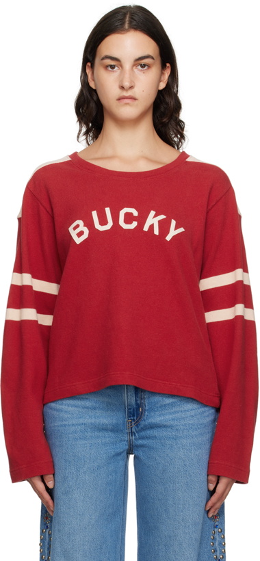 Photo: Bode Red 'Bucky' Sweatshirt