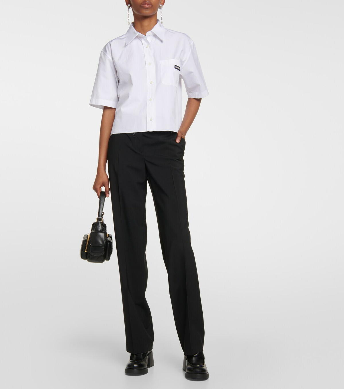 Miu Miu Leather penny loafers