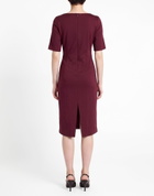 Manila Grace Womens Midi dress Burgundy