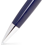 Montblanc - Meisterstück Petit Prince and Fox Resin and Platinum-Plated Ballpoint Pen - Blue