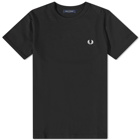 Fred Perry Authentic Men's Ringer T-Shirt in Black