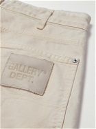 Gallery Dept. - Flea Carpenter Straight-Leg Distressed Paint-Splattered Denim Shorts - Neutrals