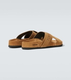 Tom Ford Logo suede sandals
