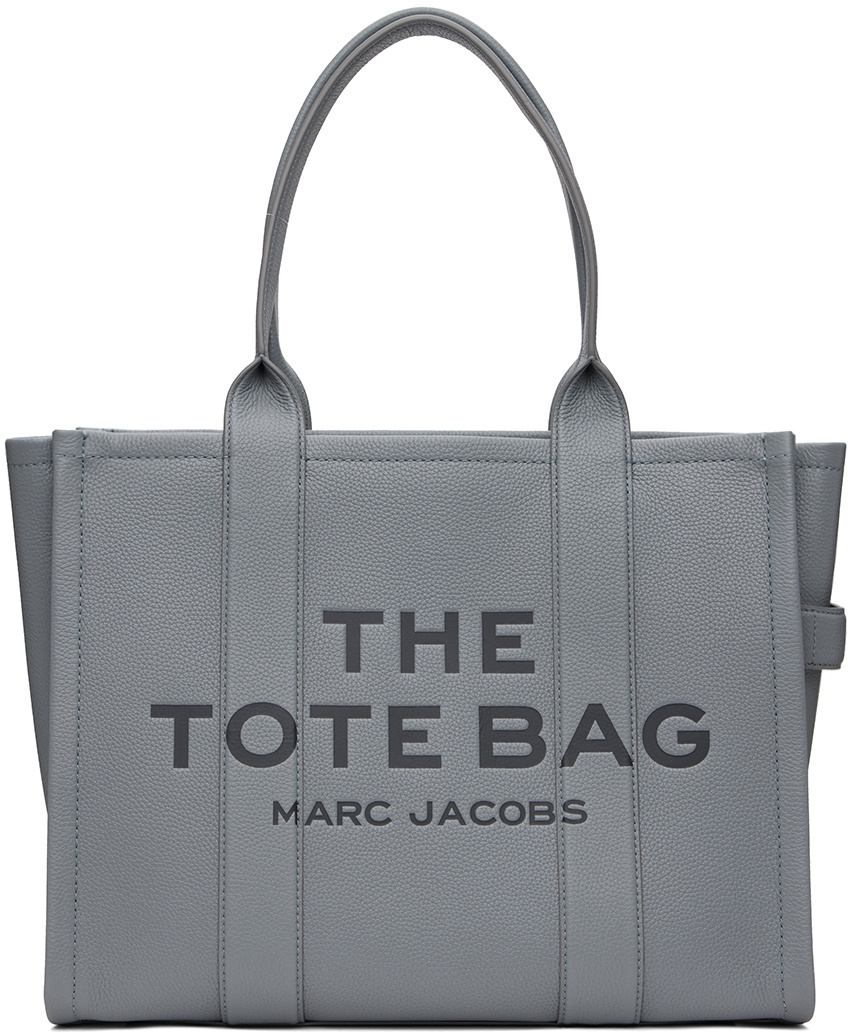 Marc Jacobs Gray 'The Leather Large' Tote Marc Jacobs