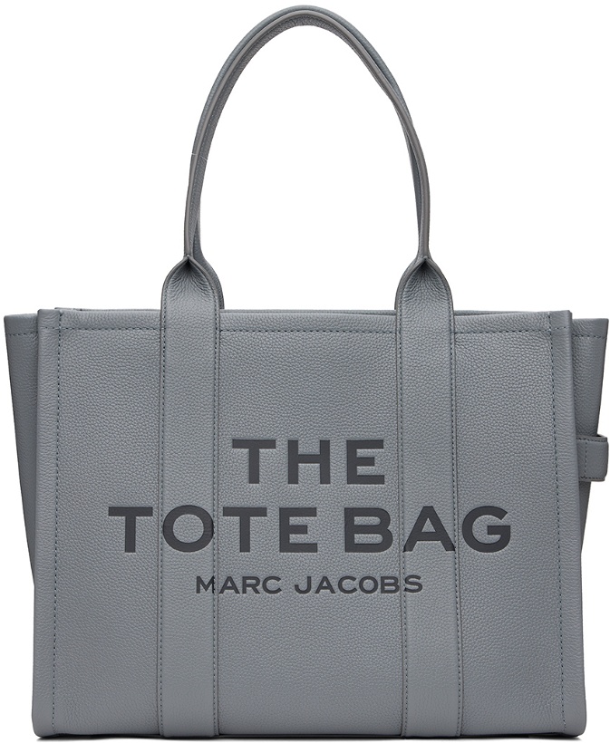 Photo: Marc Jacobs Gray 'The Leather Large' Tote
