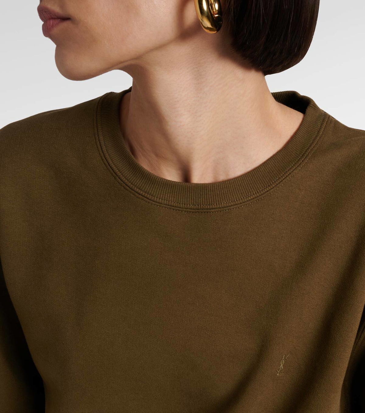 Saint Laurent Cassandre cotton sweatshirt