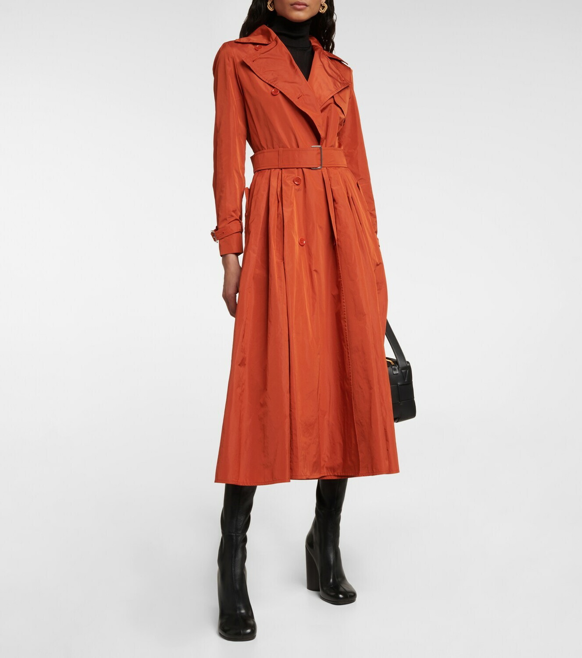 Max Mara - Tubinga silk taffeta trench coat Max Mara