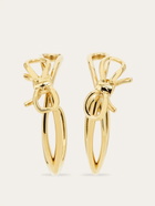 Ferragamo Womens Earrings with bow in Gold