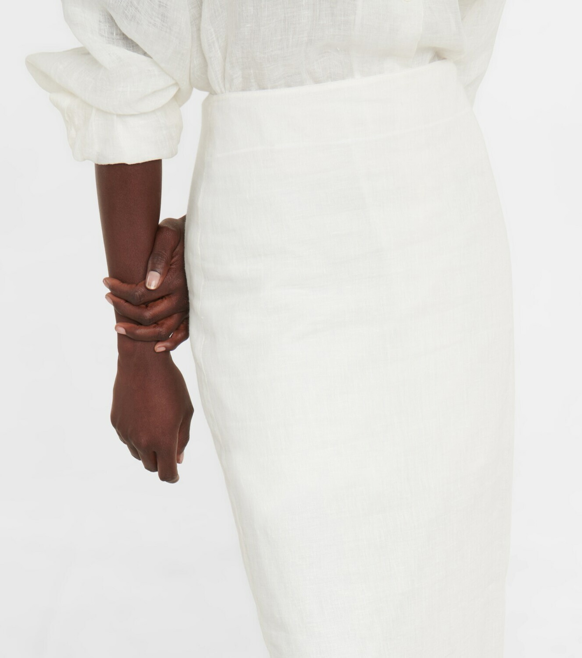 The Row - Berth high-rise linen maxi skirt